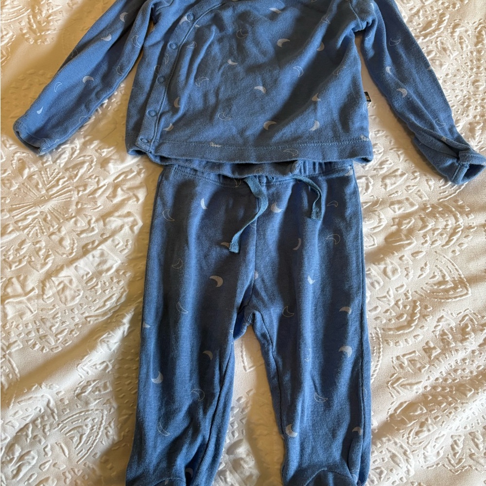 GAP Blue Pajama Set with Moon Design